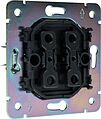 Kranz KR-78-0711-3 Выключатель ROUND 2 кл для жалюзи возвратный 10А с/у оникс KRANZ Kranz KR-78-0711-3 Выключатель ROUND 2 кл для жалюзи возвратный 10А с/у оникс KRANZ