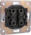 Kranz KR-78-0711-6 Выключатель STRONG 2 кл для жалюзи возвратный 10А с/у графит KRANZ