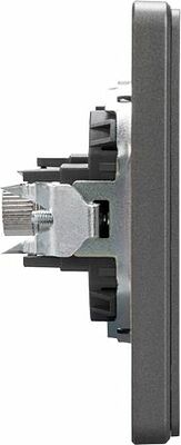 Kranz KR-78-0723-2 Розетка ROUND TV с/у титан KRANZ