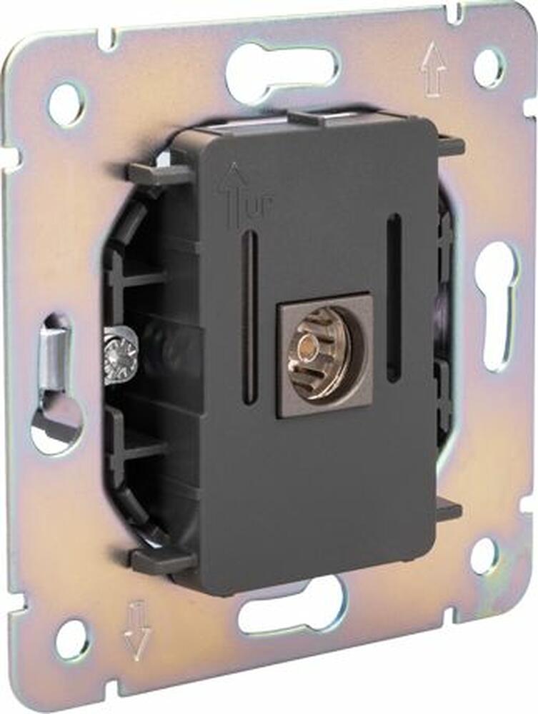 Kranz KR-78-0723-6 Розетка STRONG TV с/у графит KRANZ