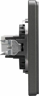 Kranz KR-78-0724-2 Розетка ROUND компьютерная RJ45 кат6 с/у титан KRANZ