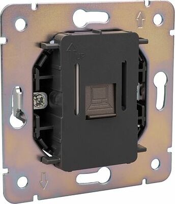 Kranz KR-78-0724-2 Розетка ROUND компьютерная RJ45 кат6 с/у титан KRANZ