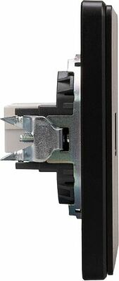 Kranz KR-78-0724-3 Розетка ROUND компьютерная RJ45 кат6 с/у оникс KRANZ
