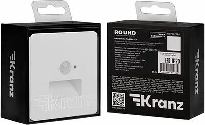 Kranz KR-78-0727-1 Подсветка настенная ROUND для ног с/у перламутр KRANZ