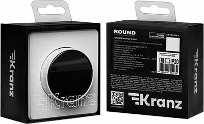 Kranz KR-78-0728-1 Терморегулятор ROUND Wi-Fi с/у перламутр KRANZ