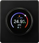 Kranz KR-78-0728-3 Терморегулятор ROUND Wi-Fi с/у оникс KRANZ
