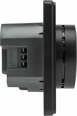 Kranz KR-78-0728-3 Терморегулятор ROUND Wi-Fi с/у оникс KRANZ