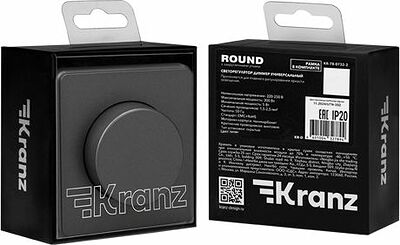 Kranz KR-78-0732-2 Светорегулятор ROUND (диммер) 300Вт с/у титан KRANZ