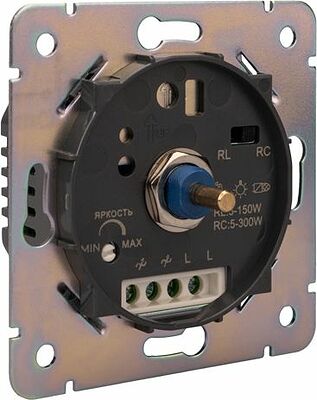 Kranz KR-78-0732-3 Светорегулятор ROUND (диммер) 300Вт с/у оникс KRANZ