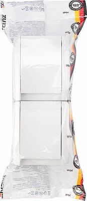 Kranz KR-78-0802 Блок вертикальный 2 розетки INDUSTRIAL IP54 с/з, о/у, белый KRANZ