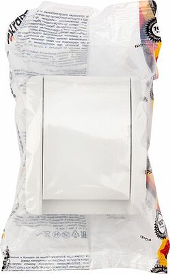 Kranz KR-78-0814 Розетка одноместная (керамика) INDUSTRIAL IP54 с/з, о/у, белая KRANZ