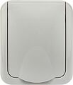Kranz KR-78-0817 Розетка одноместная Mini OG IP54 с/з, о/у, серая KRANZ