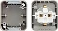 Kranz KR-78-0817 Розетка одноместная Mini OG IP54 с/з, о/у, серая KRANZ