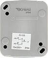 Kranz KR-78-0833 Выключатель двухклавишный Mini OG IP54 о/у, серый KRANZ