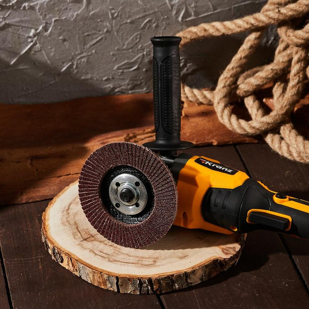 Kranz KR-90-0007 Круг лепестковый торцевой, P80, 115х22,2мм KRANZ