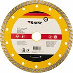 Kranz KR-90-0123 Диск алмазный отрезной Turbo 180x22,2x2,4x10мм KRANZ