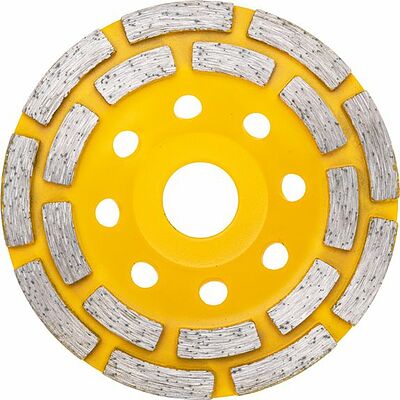 Kranz KR-90-0251 Чашка алмазная шлифовальная, двухрядная, 115х22,2мм KRANZ