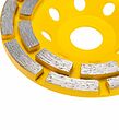 Kranz KR-90-0251 Чашка алмазная шлифовальная, двухрядная, 115х22,2мм KRANZ