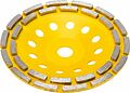 Kranz KR-90-0253 Чашка алмазная шлифовальная, двухрядная, 180х22,2мм KRANZ Kranz KR-90-0253 Чашка алмазная шлифовальная, двухрядная, 180х22,2мм KRANZ