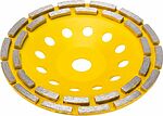 Kranz KR-90-0253 Чашка алмазная шлифовальная, двухрядная, 180х22,2мм KRANZ