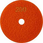 Kranz KR-90-0310 Круг алмазный гибкий шлифовальный Черепашка 125мм, P200, сухое/мокрое шлифование KRANZ