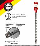 Kranz KR-91-0103 Бур по бетону 12x460x400мм, крестовая пластина, SDS PLUS KRANZ