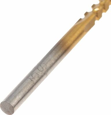 Kranz KR-91-0580 Сверло-фреза по металлу 3мм, HSS, ТИТАН, цилиндрический хвостовик (1 шт/уп) KRANZ