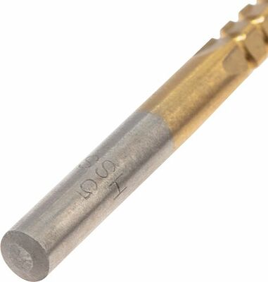 Kranz KR-91-0582 Сверло-фреза по металлу 5мм, HSS, ТИТАН, цилиндрический хвостовик (1 шт/уп) KRANZ