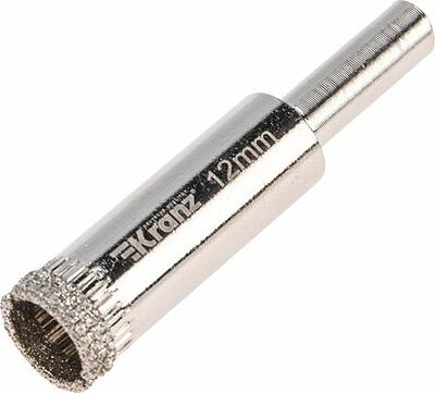 Kranz KR-92-0004 Сверло алмазное 12 мм по керамограниту, керамике и стеклу KRANZ