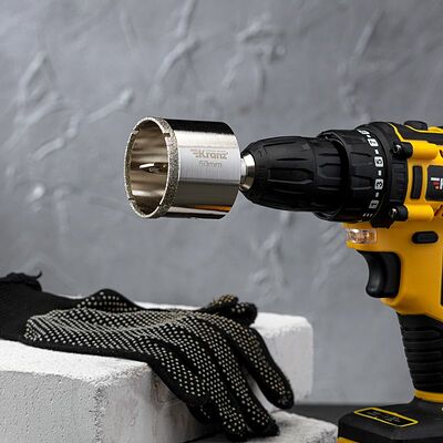 Kranz KR-92-0014 Коронка алмазная 50мм по керамограниту с центровочным сверлом KRANZ