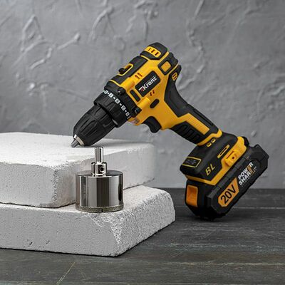 Kranz KR-92-0015 Коронка алмазная 55мм по керамограниту с центровочным сверлом KRANZ