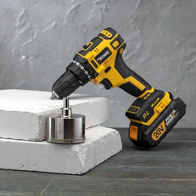 Kranz KR-92-0017 Коронка алмазная 65мм по керамограниту с центровочным сверлом KRANZ
