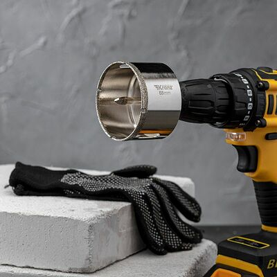 Kranz KR-92-0017 Коронка алмазная 65мм по керамограниту с центровочным сверлом KRANZ