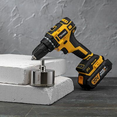 Kranz KR-92-0019 Коронка алмазная 70мм по керамограниту с центровочным сверлом KRANZ