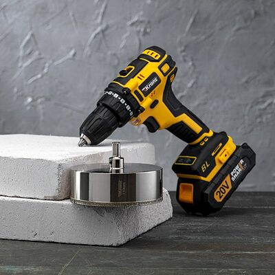 Kranz KR-92-0022 Коронка алмазная 110мм по керамограниту с центровочным сверлом KRANZ