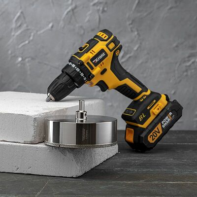 Kranz KR-92-0023 Коронка алмазная 120мм по керамограниту с центровочным сверлом KRANZ
