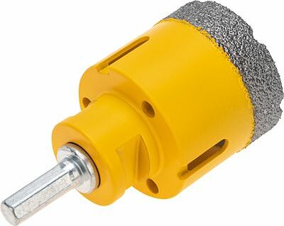 Kranz KR-92-1021 Коронка алмазная профессиональная по керамограниту и железобетону М14, вакуумное спекание, 50мм, для УШМ KRANZ