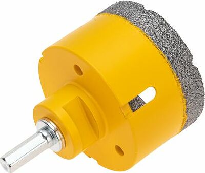 Kranz KR-92-1026 Коронка алмазная профессиональная по керамограниту и железобетону М14, вакуумное спекание, 70мм, для УШМ KRANZ