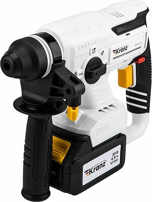 Kranz KR-PT-120 Перфоратор аккумуляторный, SDS-plus, 2,2Дж, 1х4Ач, в кейсе KRANZ