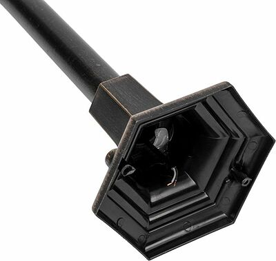 LAMPER 602-300 Светильник садово-парковый НТУ 04-60-002 У1 quot;Оскар 4 quot;, столб, черный под бронзу, стекло прозрачное, четырехгранный, под лампу Е27 LAMPER
