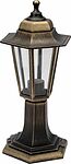 LAMPER 602-304 Светильник садово-парковый НТУ 06-60-001 У1 quot;Оскар 1 quot;, столб малый, черный под бронзу, стекло прозрачное, шестигранный, под лампу Е27 LAMPER