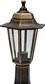 LAMPER 602-304 Светильник садово-парковый НТУ 06-60-001 У1 quot;Оскар 1 quot;, столб малый, черный под бронзу, стекло прозрачное, шестигранный, под лампу Е27 LAMPER LAMPER 602-304 Светильник садово-парковый НТУ 06-60-001 У1 quot;Оскар 1 quot;, столб малый, черный под бронзу, стекло прозрачное, шестигранный, под лампу Е27 LAMPER