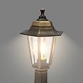 LAMPER 602-304 Светильник садово-парковый НТУ 06-60-001 У1 quot;Оскар 1 quot;, столб малый, черный под бронзу, стекло прозрачное, шестигранный, под лампу Е27 LAMPER LAMPER 602-304 Светильник садово-парковый НТУ 06-60-001 У1 quot;Оскар 1 quot;, столб малый, черный под бронзу, стекло прозрачное, шестигранный, под лампу Е27 LAMPER