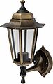 LAMPER 602-306 Светильник садово-парковый НБУ 06-60-001 У1 quot;Леда 1 quot;, настенный, черный под бронзу, стекло прозрачное, шестигранный, под лампу Е27 LAMPER