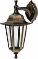 LAMPER 602-306 Светильник садово-парковый НБУ 06-60-001 У1 quot;Леда 1 quot;, настенный, черный под бронзу, стекло прозрачное, шестигранный, под лампу Е27 LAMPER