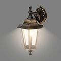 LAMPER 602-306 Светильник садово-парковый НБУ 06-60-001 У1 quot;Леда 1 quot;, настенный, черный под бронзу, стекло прозрачное, шестигранный, под лампу Е27 LAMPER