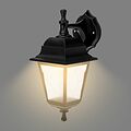 LAMPER 602-307 Светильник садово-парковый НБУ 04-60-001 У1 quot;Леда quot;, настенный, черный, пластик (рельеф ромб), четырехгранный, под лампу Е27 LAMPER