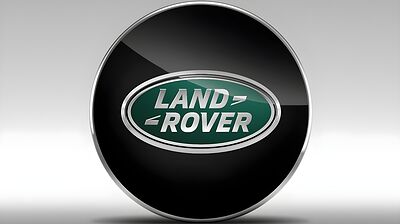 Колпачок диска литого Land Rover (чёрный, с чёрной эмбл. LR)