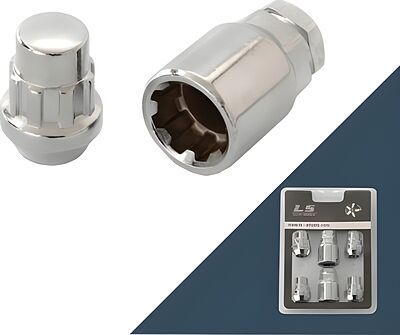 LS Гайка секретная M14x1,5 32, конус, закрытая, 4+2 ключа, CH, H-20905SP К2-236946
