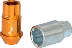 LS Гайка M12x1,25 (44) внешний спец алюминиевая gold 20+1 ключ (КИТАЙ) AL116 OGS154070